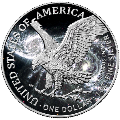 2024 Chromatics Celestial Silver Eagle Bloodsoaked Eyes - CoinsTV