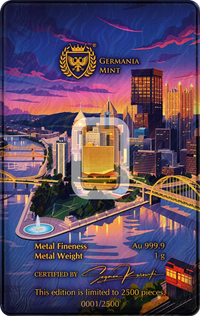 2026 Germania Mint ANA Edition 1g Gold Bar in Card