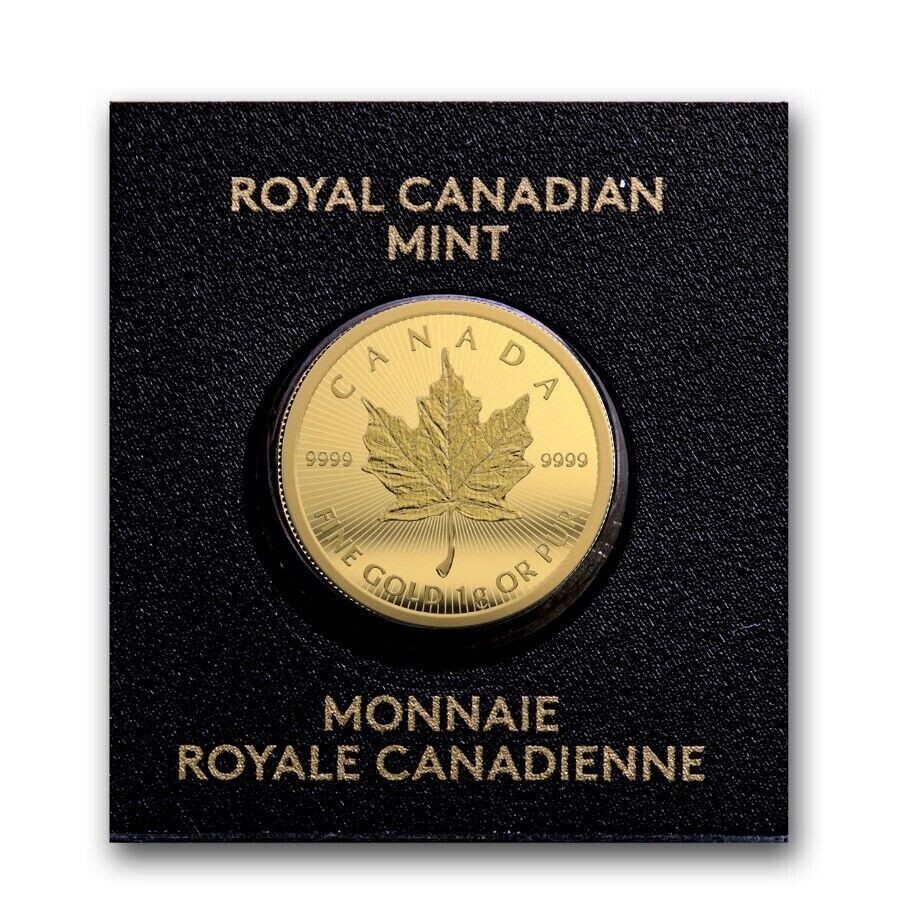 Maplegram 1 gram .9999 Fine Gold - Royal Canadian Mint (Random Date) - CoinsTV