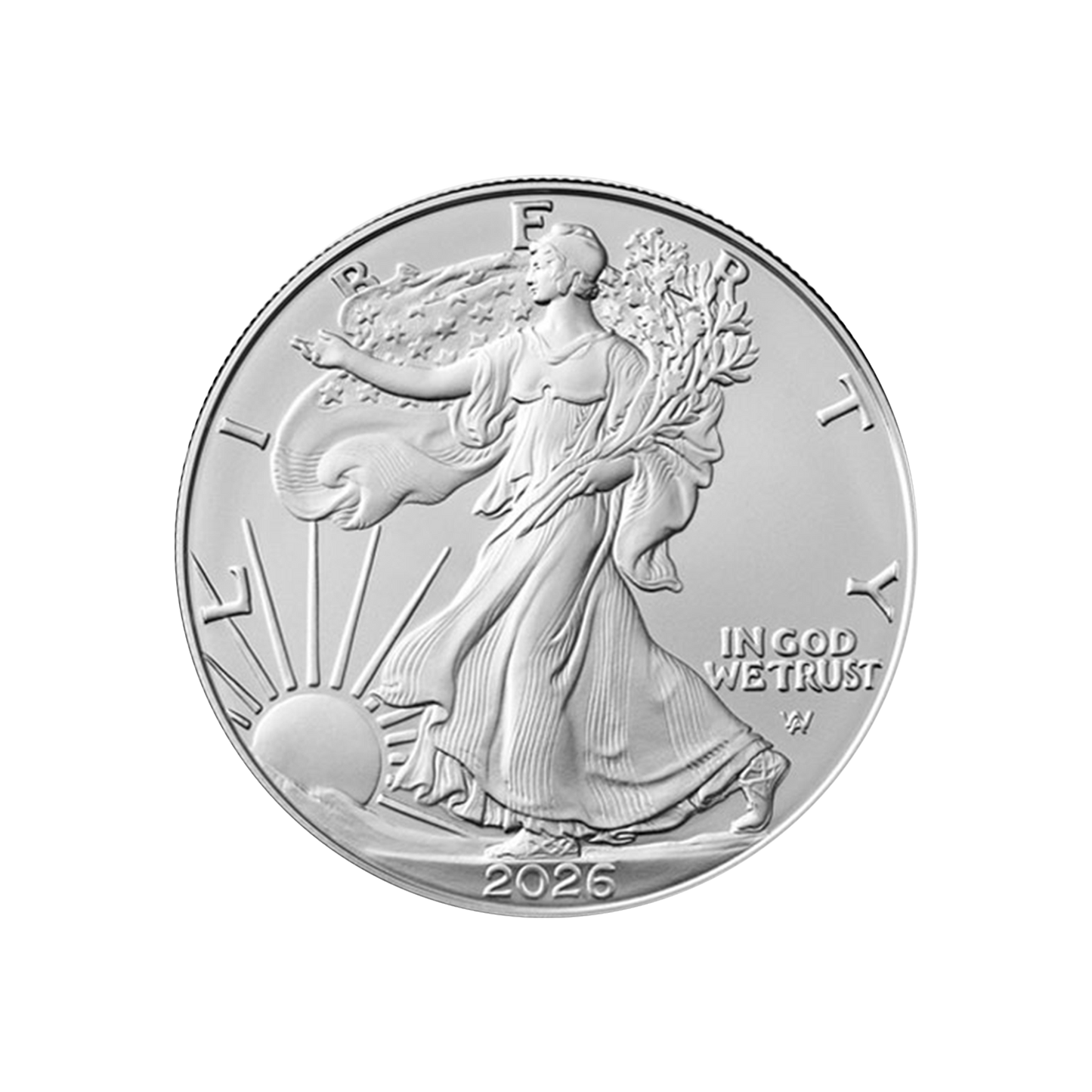 2026(W) Silver Eagle - PCGS MS70 FDOI Flag Frame