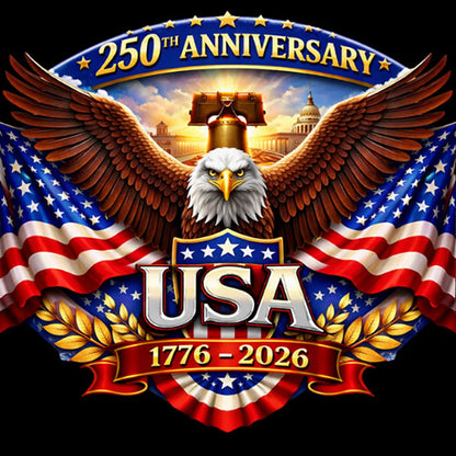 USA 250th Anniversary Commemorative Colorized 1 oz Copper Medal