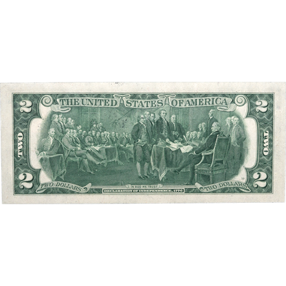 1976 $2 Federal Reserve Note Uncirculated - First Day of Issue - CoinsTV