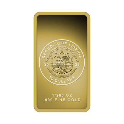 2026 Liberia Alien Invasion 1/200 oz Gold Coin