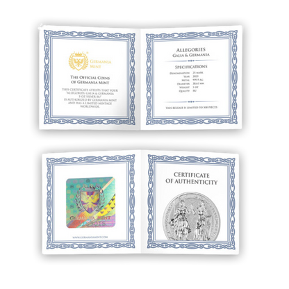 2023 5 oz Germania Allegories Galia & Germania Brilliant Uncirculated