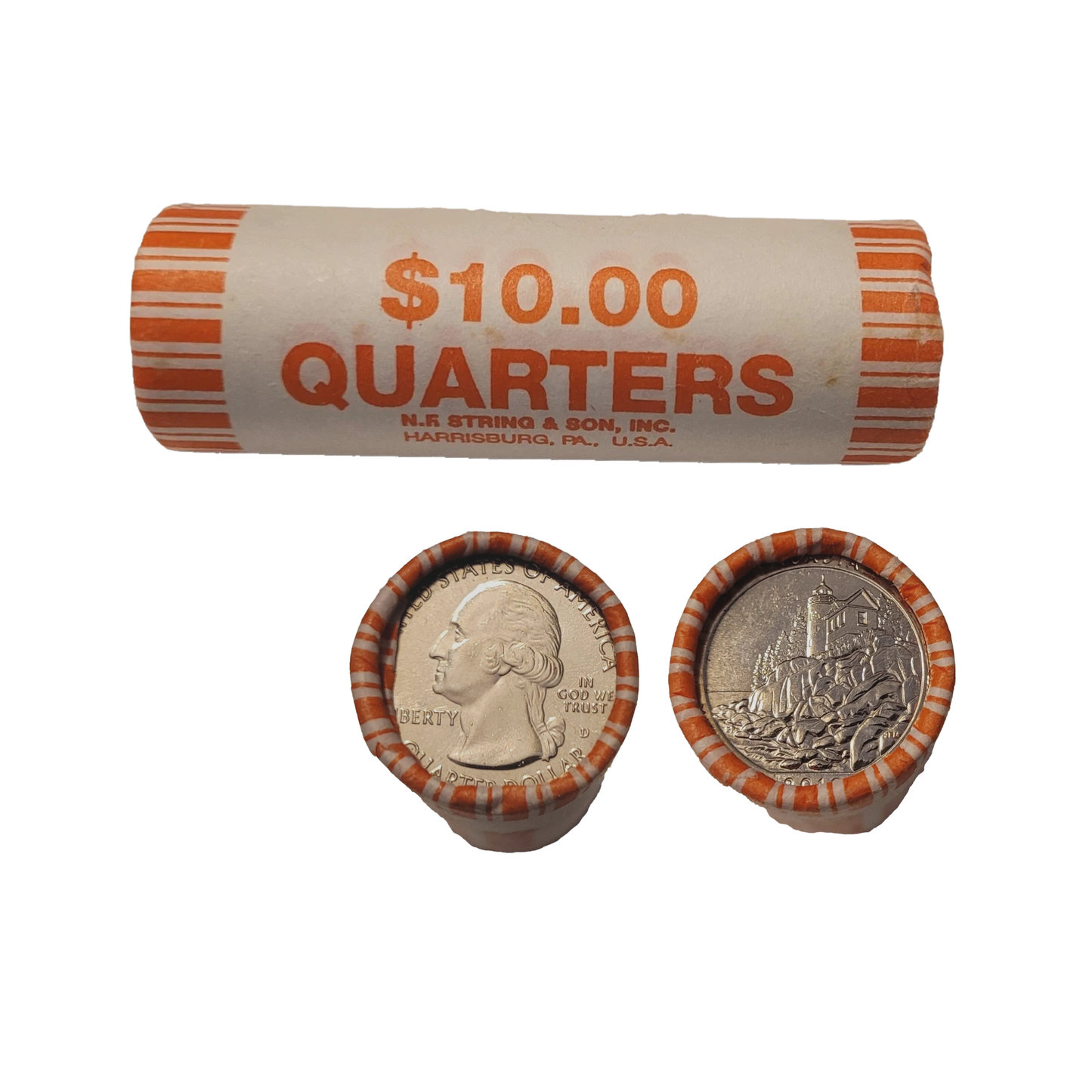 Acadia National Park Maine Quarter Uncirculated - Original Bank-Wrapped Roll - CoinsTV