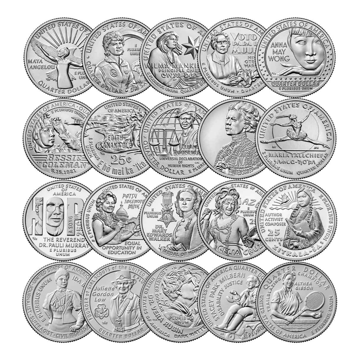 American Women Quarters Complete Set 2022–2025 with Display Folder