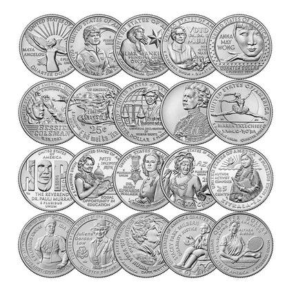 American Women Quarters Complete Set 2022–2025 with Display Folder