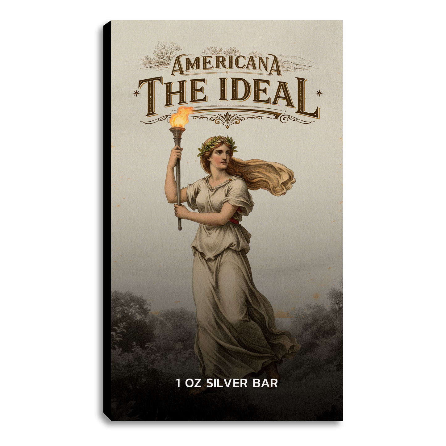 Americana 1 oz Silver Bar - The Ideal - CoinsTV