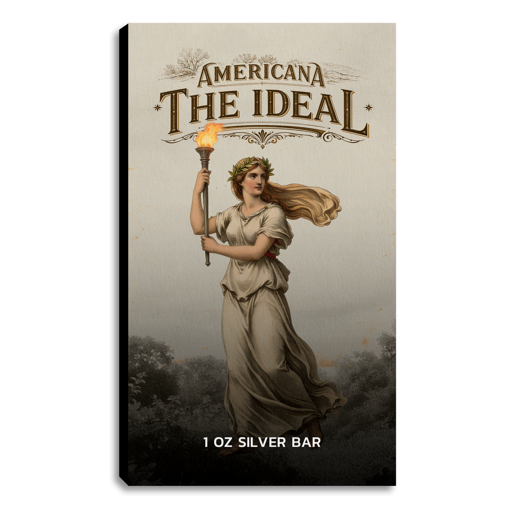 Americana 1 oz Silver Bar - The Ideal - CoinsTV