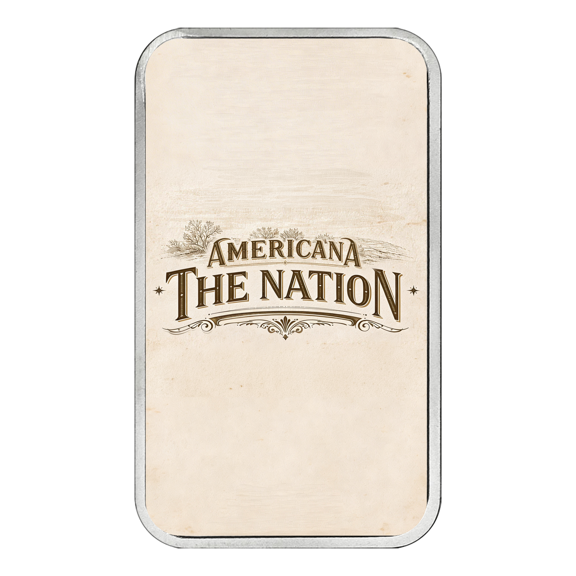 Americana 1 oz Silver Bar - The Nation - CoinsTV