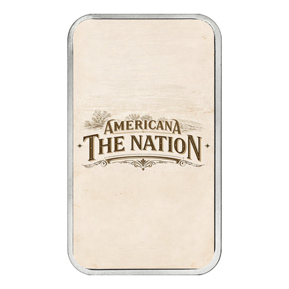 Americana 1 oz Silver Bar - The Nation - CoinsTV
