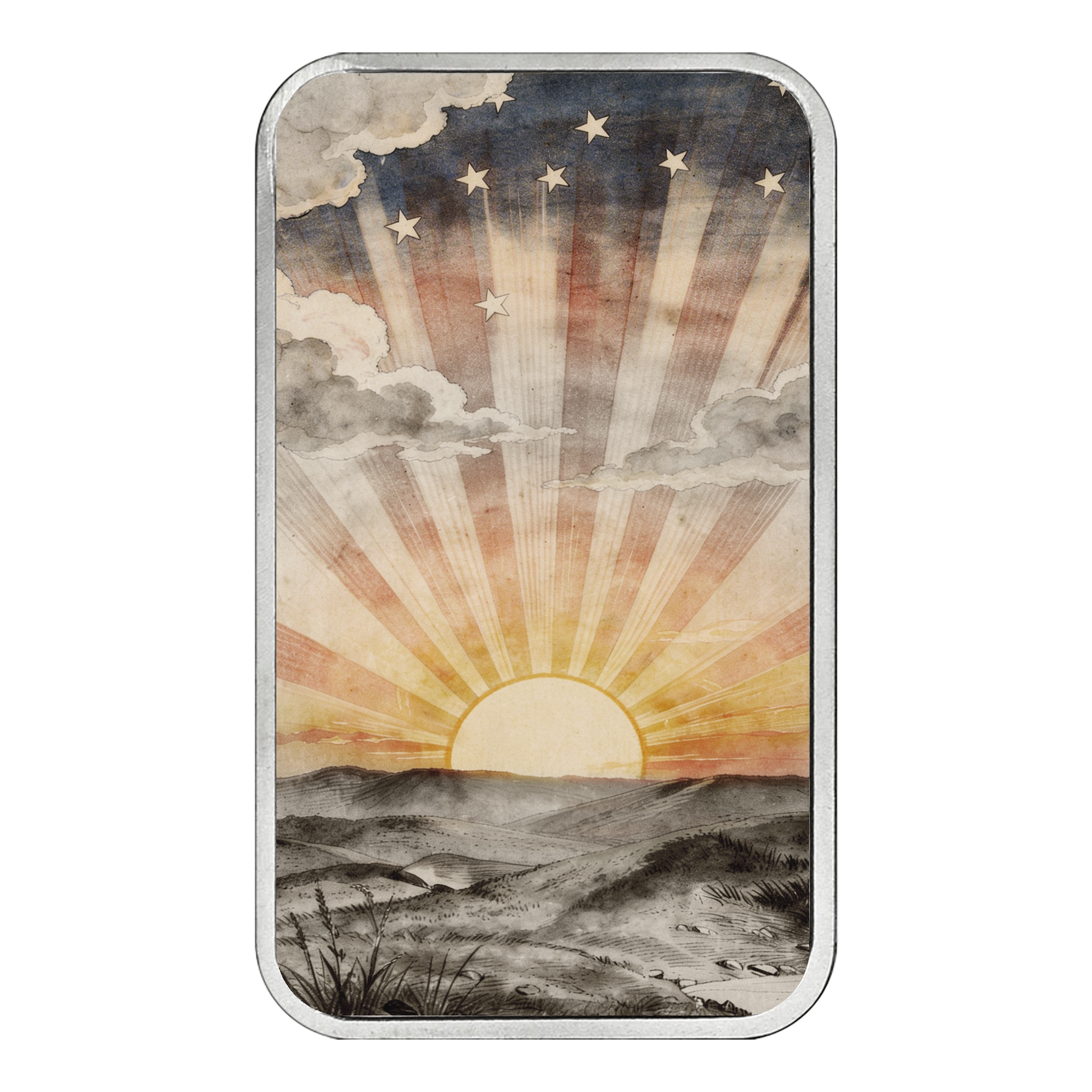 Americana 1 oz Silver Bar - The Republic - CoinsTV