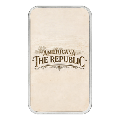 Americana 1 oz Silver Bar - The Republic - CoinsTV