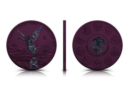 2024 Purple Space Mexico Libertad 1 oz Silver - CoinsTV