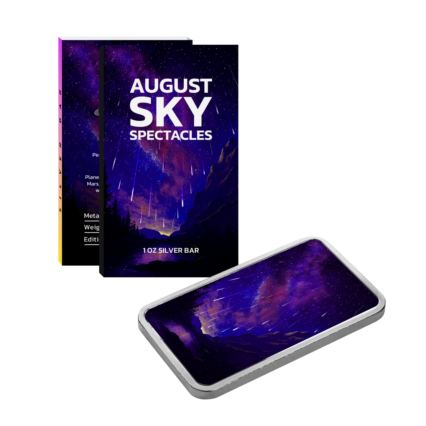 August Sky Spectacles 1 oz Silver Bar - CoinsTV