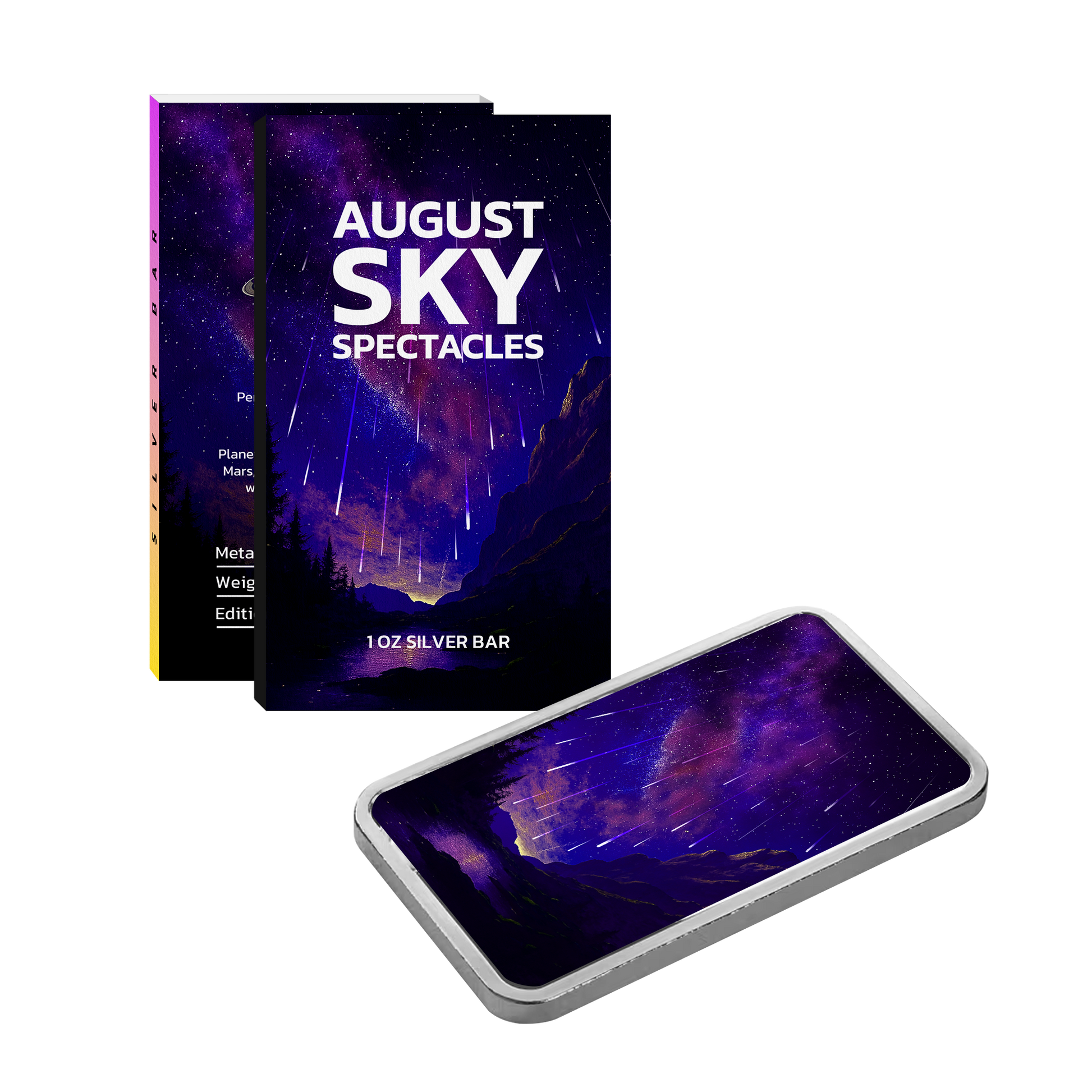 August Sky Spectacles 1 oz Silver Bar - CoinsTV