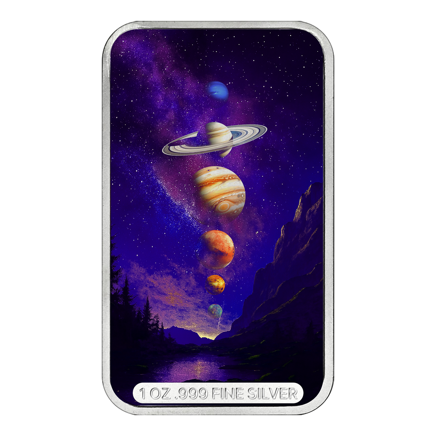 August Sky Spectacles 1 oz Silver Bar - CoinsTV