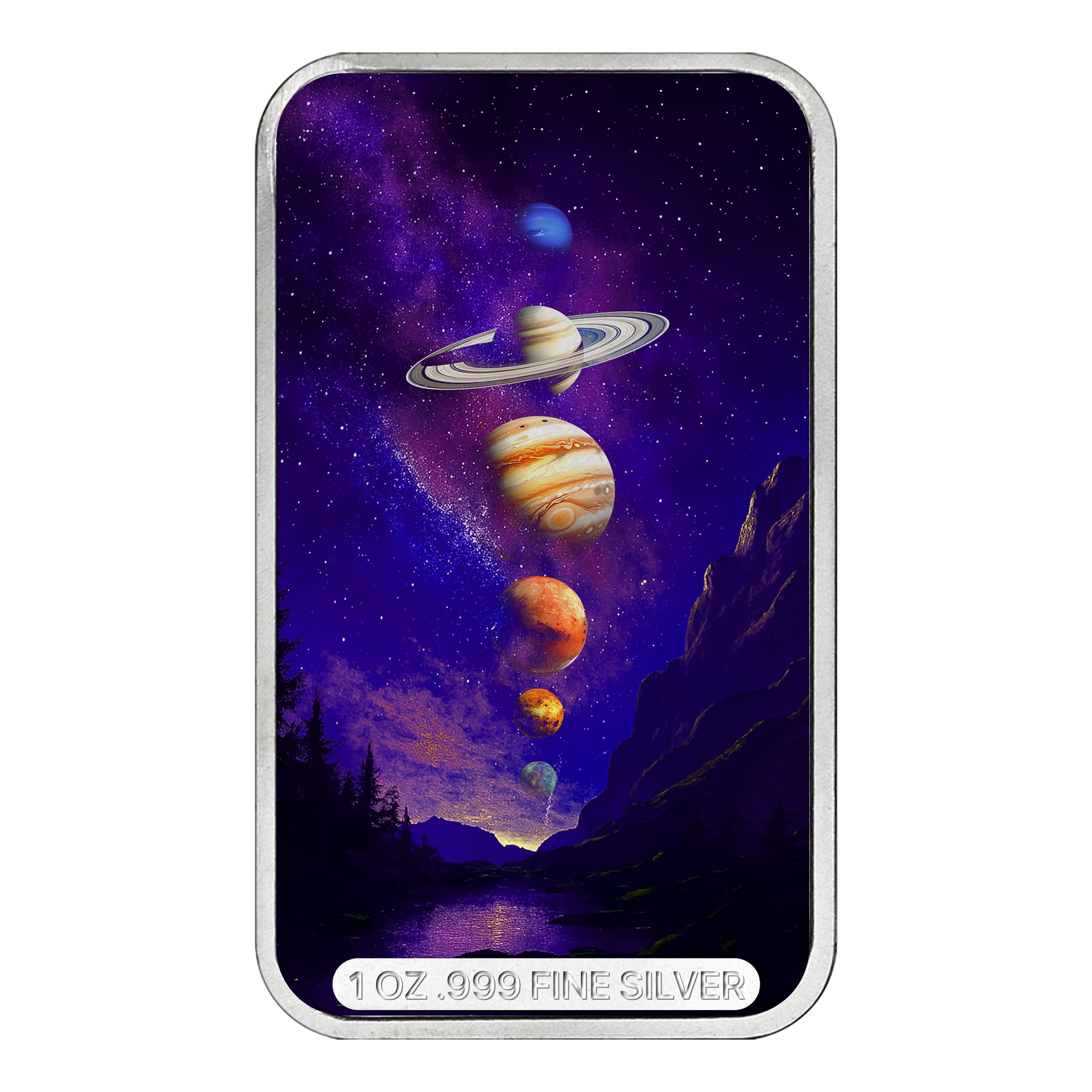 August Sky Spectacles 1 oz Silver Bar - CoinsTV