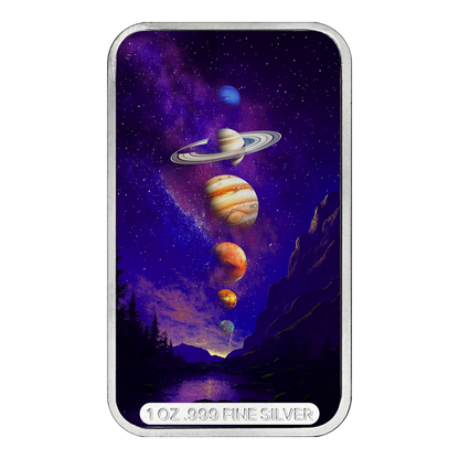 August Sky Spectacles 1 oz Silver Bar - CoinsTV