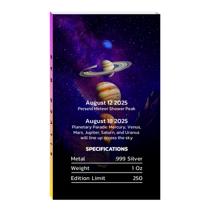 August Sky Spectacles 1 oz Silver Bar - CoinsTV