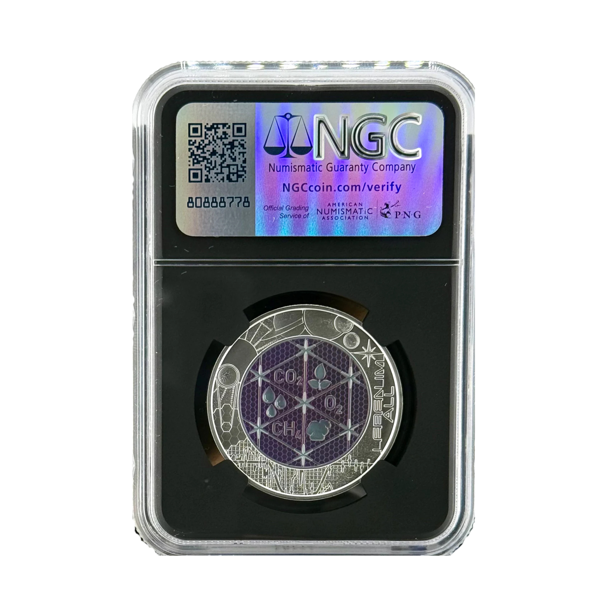 2022 Austria Extraterrestrial Life 0.26 OZ Silver & Niobium Coin NGC M