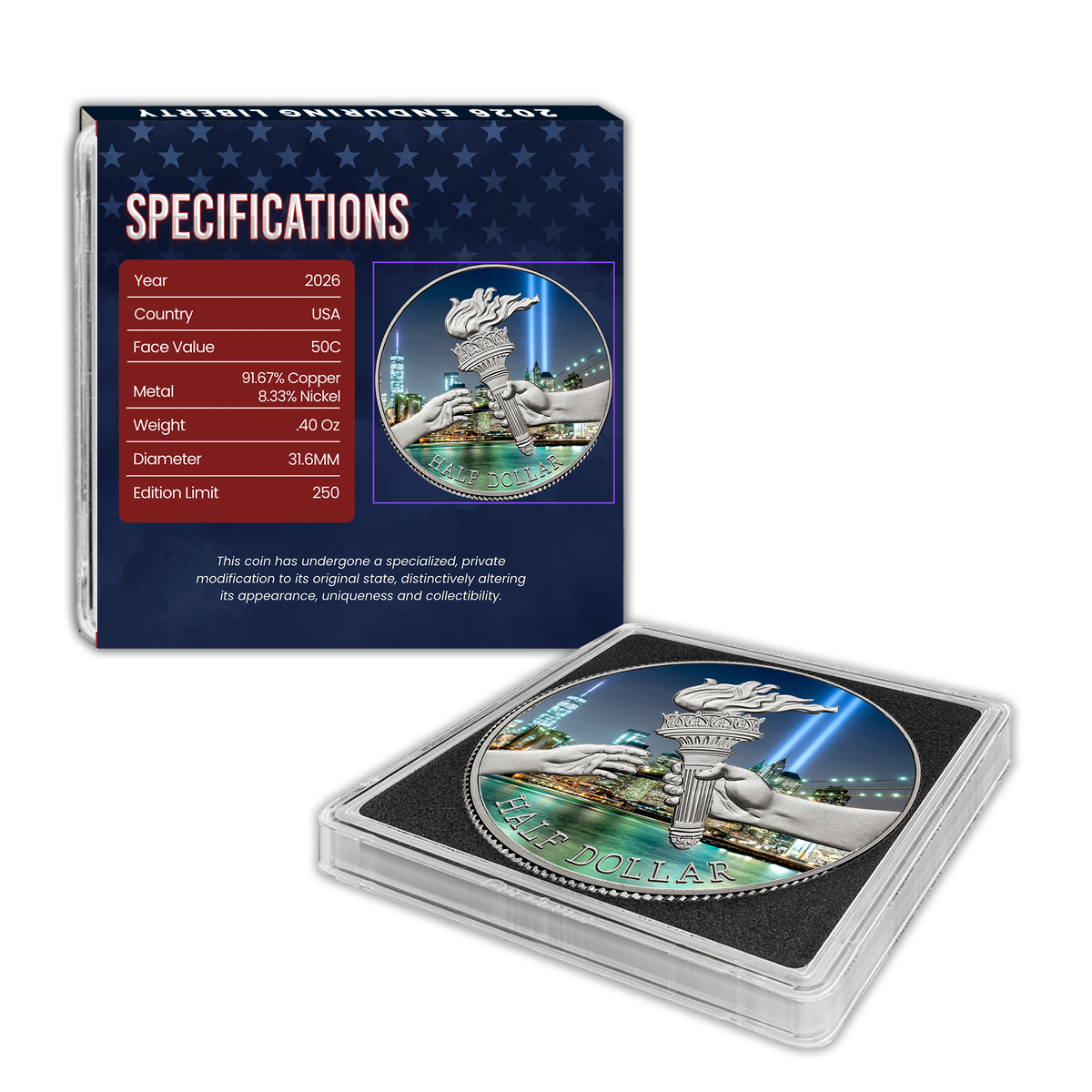 2026 Semiquincentennial Enduring Liberty Half Dollar – 9/11 Edition