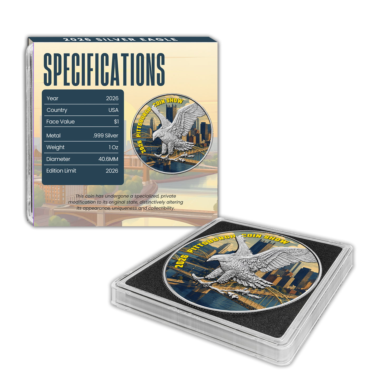 2026 Silver Eagle – Pittsburgh Coin Show Edition