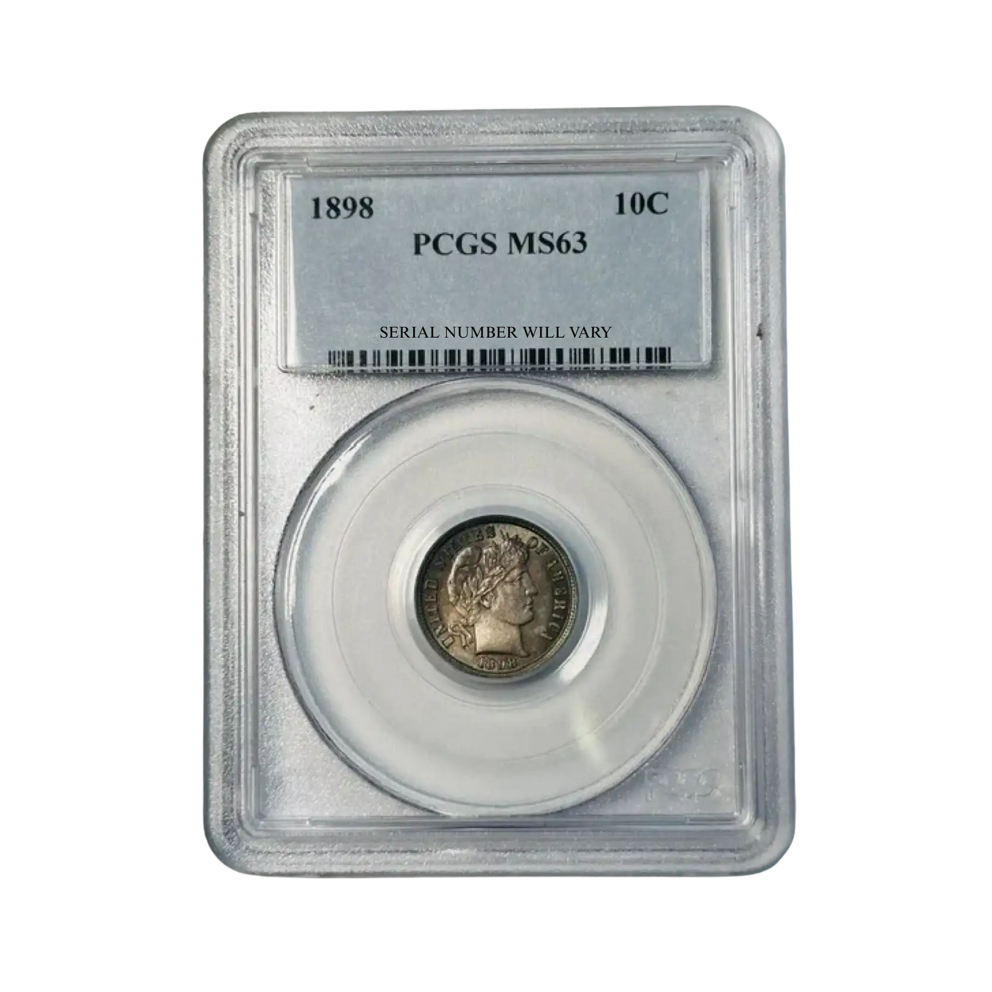 1898 Barber Dime - PCGS MS63