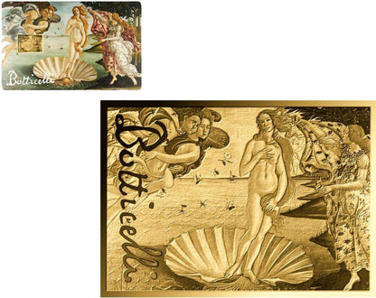 Chad Birth of Venus 1/1000 oz Gold Coin in Card - CoinsTV