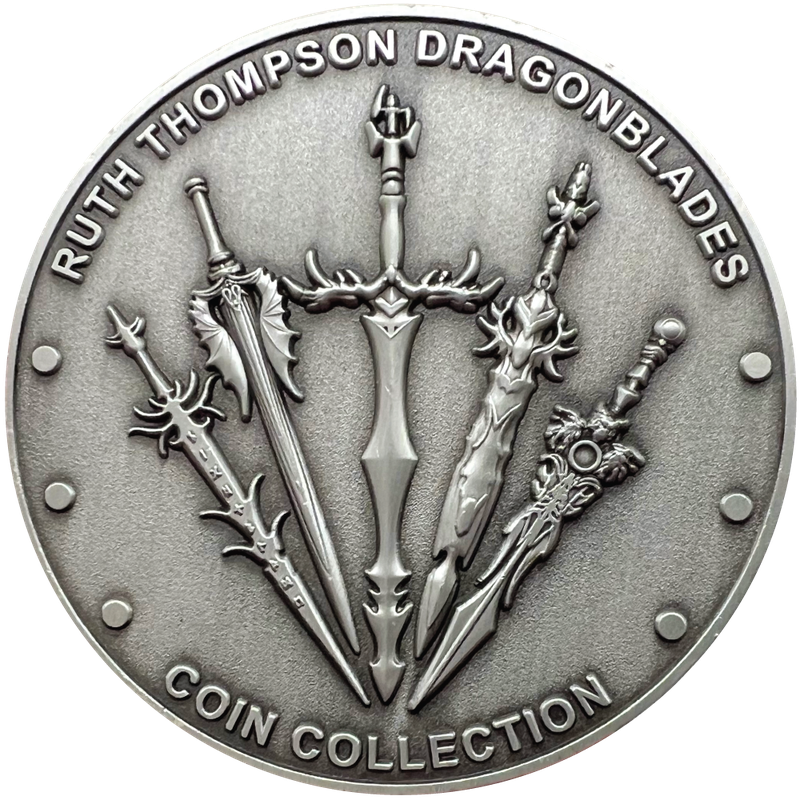 Seablade by Ruth Thompson 2.75" Antiqued Silver Plated Medal - CoinsTV