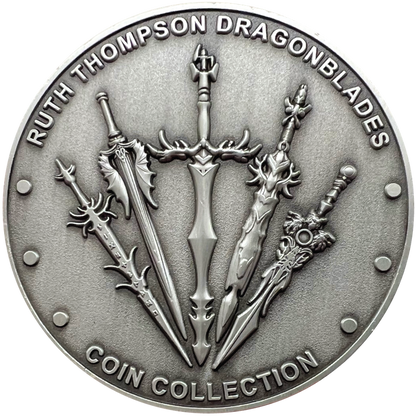 Seablade by Ruth Thompson 2.75" Antiqued Silver Plated Medal - CoinsTV