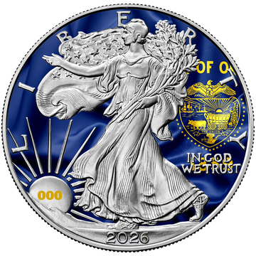 2026 State Flags Silver Eagle - Oregon Limited Edition - CoinsTV