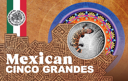 2026 Cameroon Cinco Grandes Gila Monster 1/4 oz Silver Coin in Card