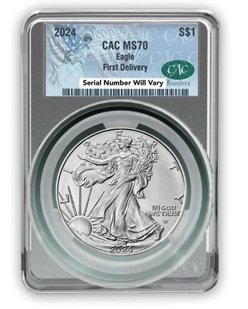 2024 Silver Eagle - We The People Label - CAC MS70 First Delivery