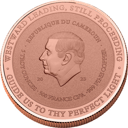2023 Cameroon Star of Wonder Colorized 5 oz Copper Coin - CoinsTV