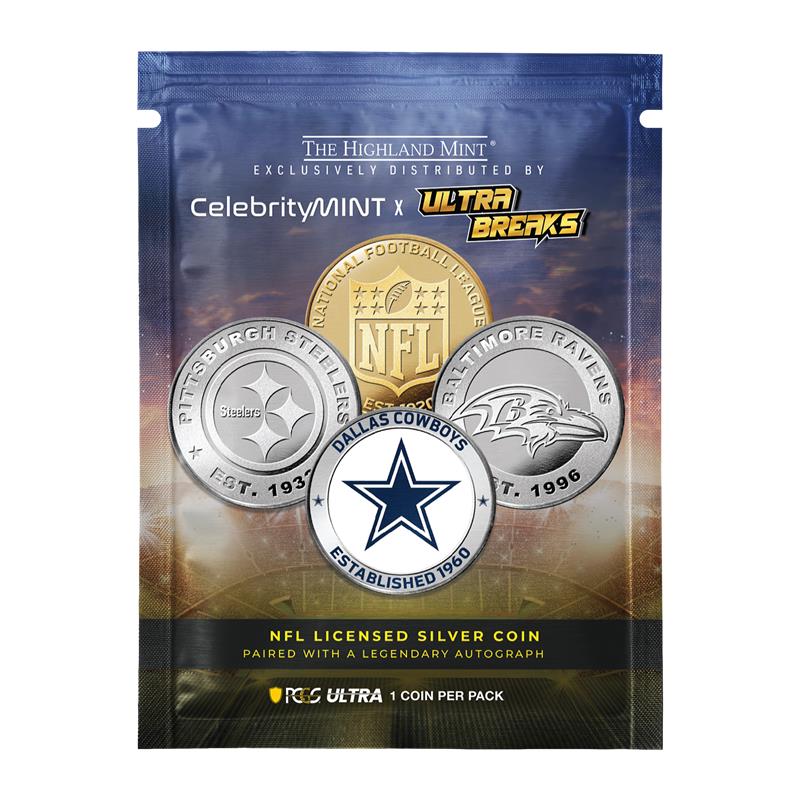 UltraBreaks x Celebrity Mint: NFL Hall of Fame Silver Series - CoinsTV