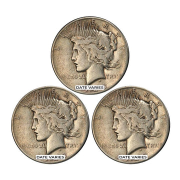 Ultimate Peace Dollar Mint Mark Collection - 3pc Set Circulated