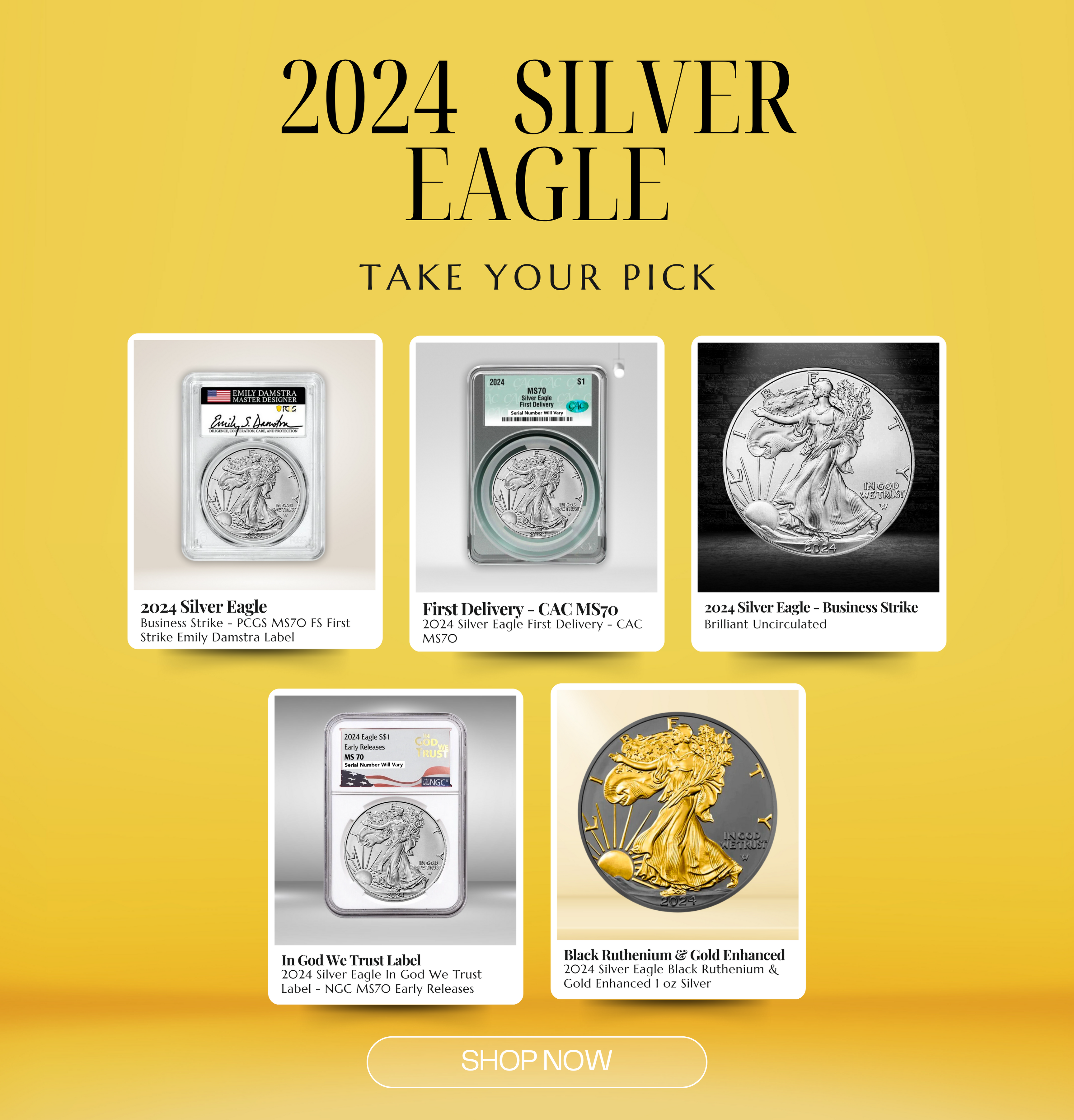 Buy 2024 Gold Eagles Online, Golden Eagle Coins