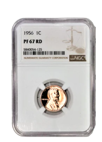 1956- Lincoln Wheat Cent - NGC PF67 RD DDR