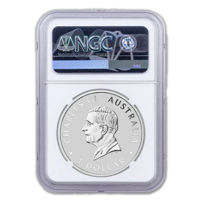 2024 Australia  Wedge Tailed Eagle - Flag Label & Mercanti Signature - NGC MS70 First Releases  1-oz Silver