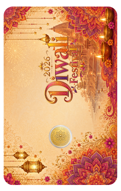 2026 Liberia Happy Diwali 1/100 oz Gold - CoinsTV
