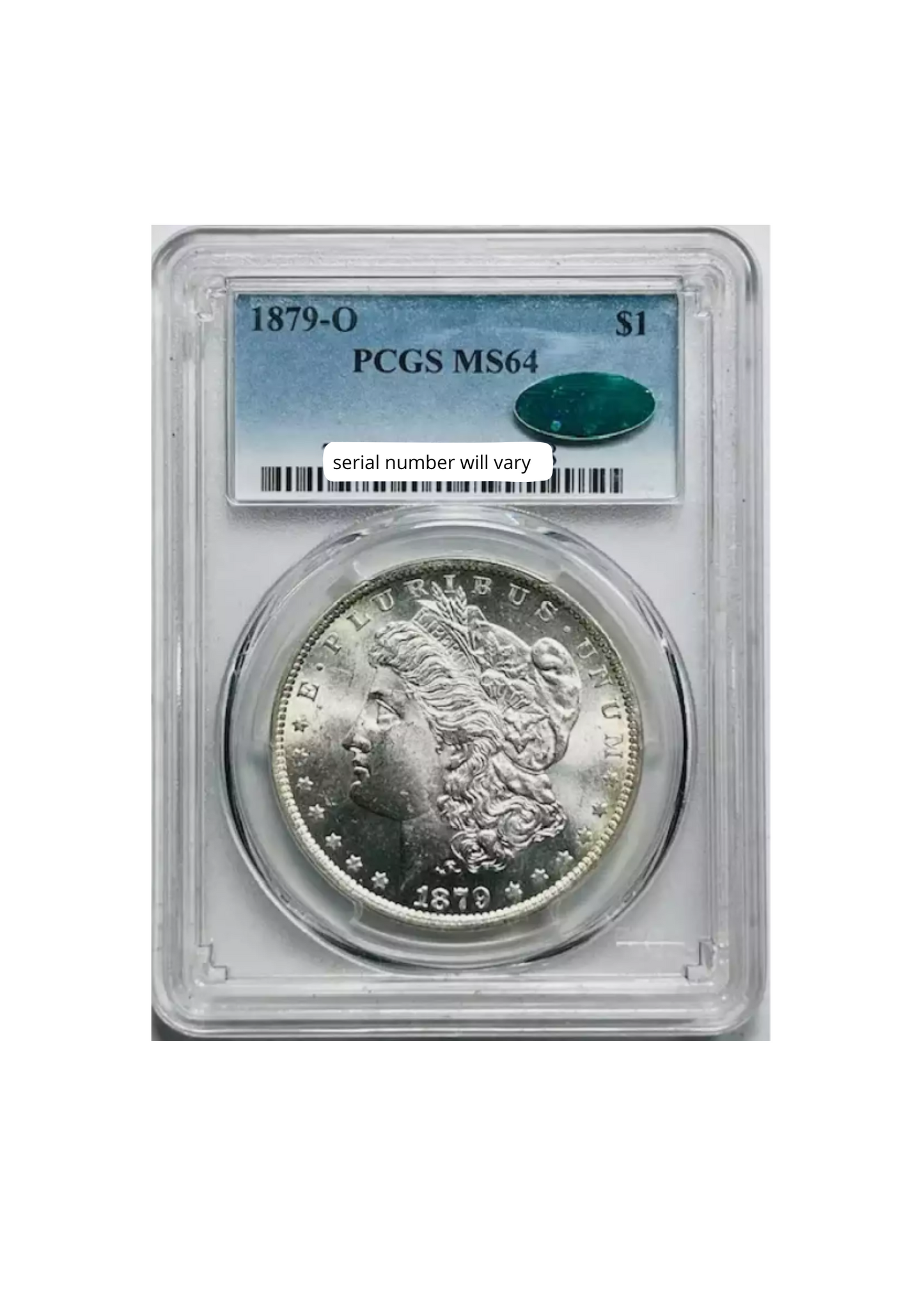 1879-O Morgan Silver Dollar New Orleans PCGS MS64 CAC - CoinsTV