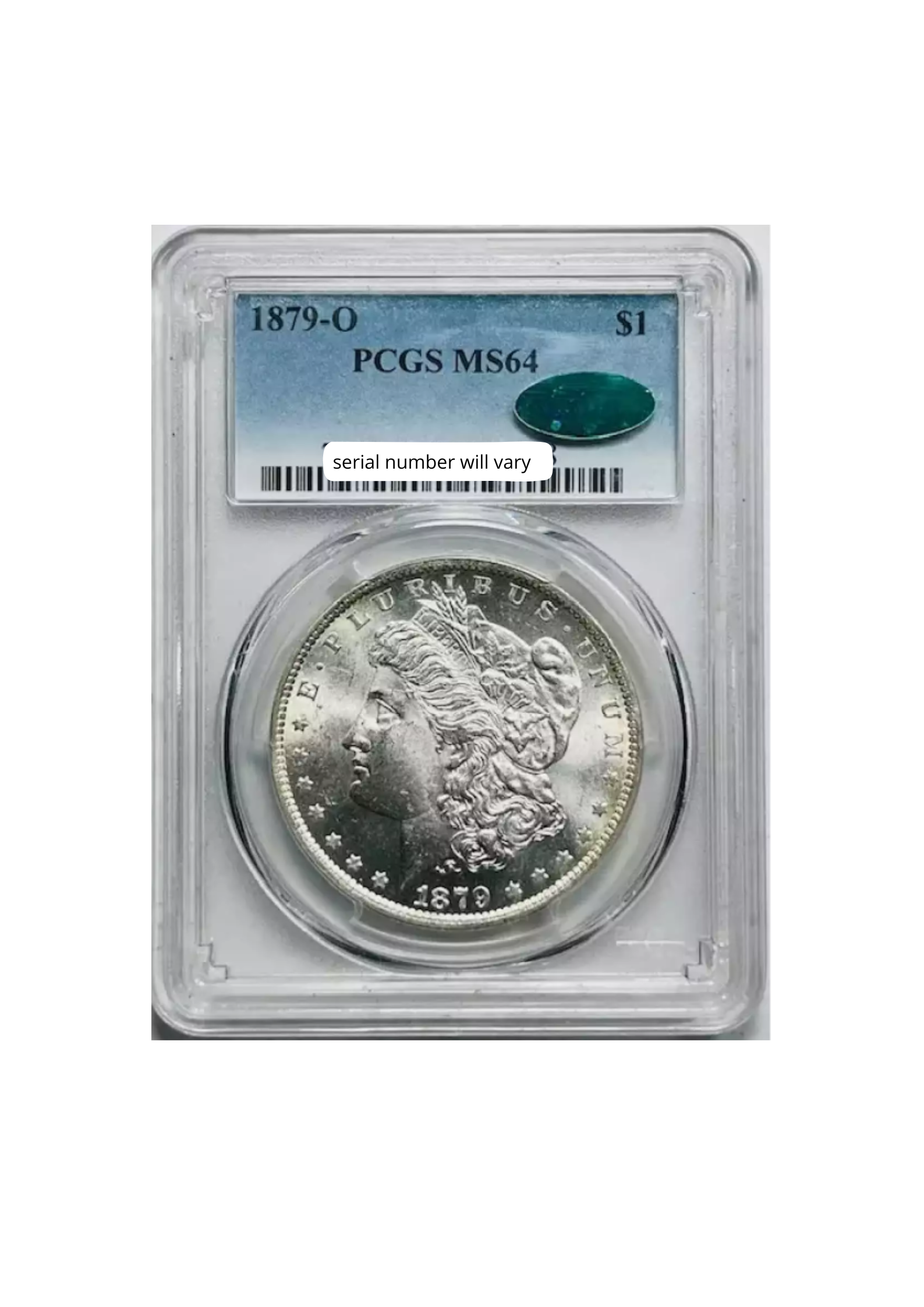 1879-O Morgan Silver Dollar New Orleans PCGS MS64 CAC - CoinsTV