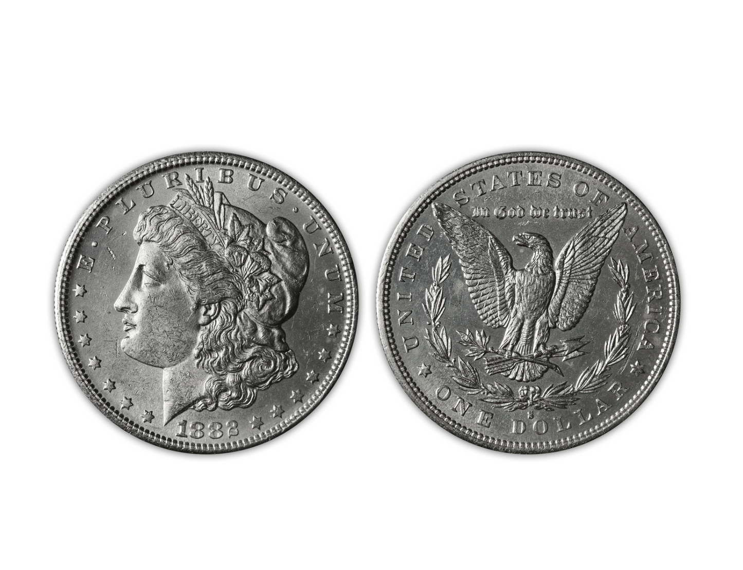 1882 Morgan Silver Dollar San Francisco - Brilliant Uncirculated