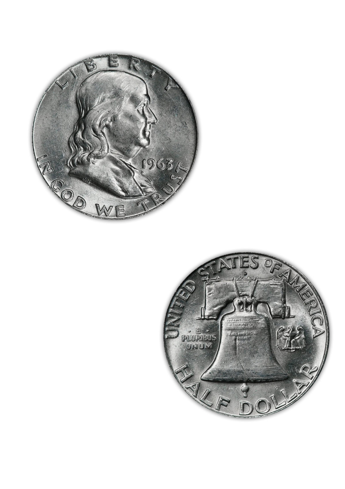 1963 Franklin 90% Silver Half Dollar Denver - Uncirculated