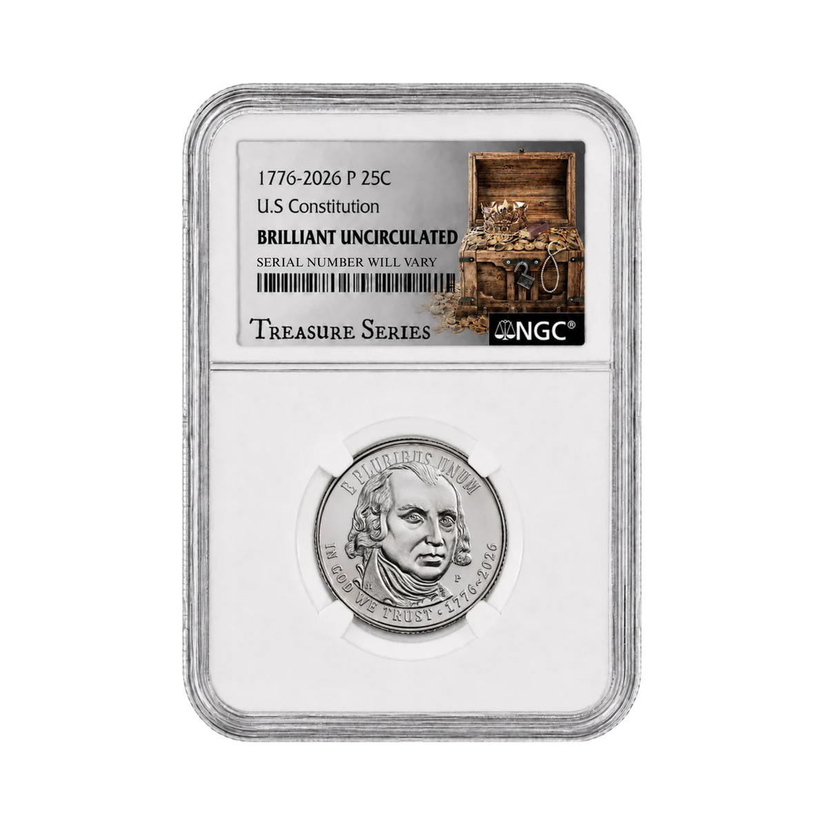 2026-P U.S. Constitution Quarter NGC Brilliant UNC Treasure Series - CoinsTV