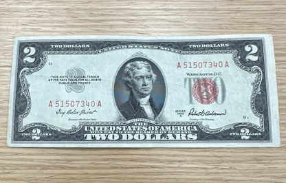 1953 $2 Red Seal Note - CoinsTV