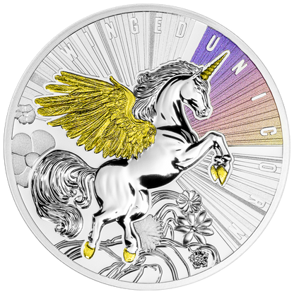 2025 Niue Winged Unicorn 17.5g Silver Coin - CoinsTV