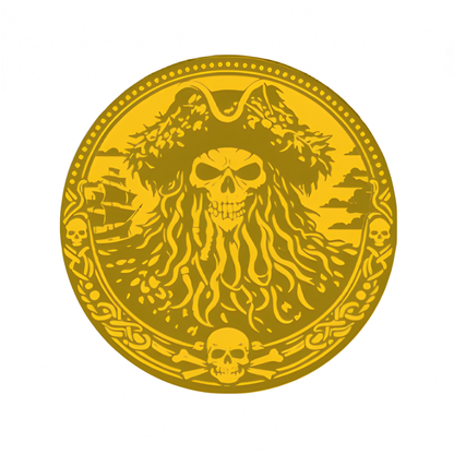 Davy Jones Locker 1/1000 oz Gold Round in Card