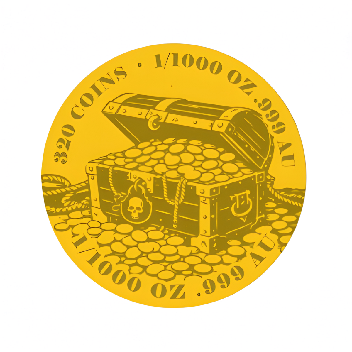 Davy Jones Locker 1/1000 oz Gold Round in Card
